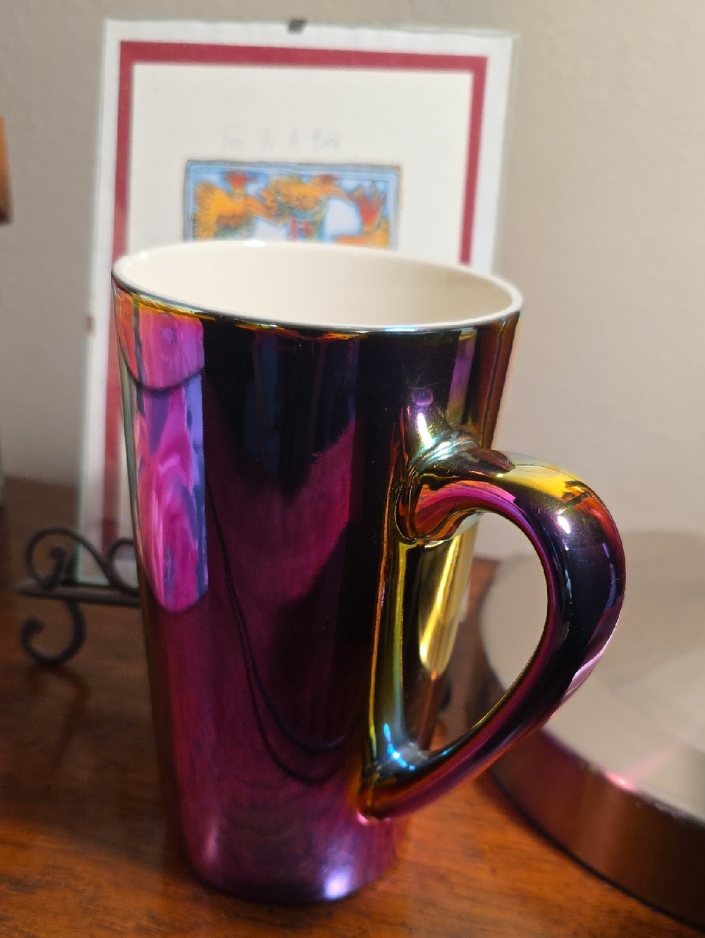Starbucks Gold and Purple Iridescent 16 Oz Mug